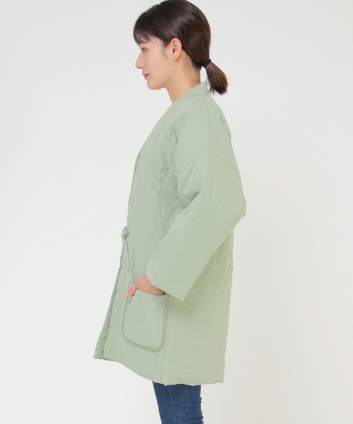 ikka(イッカ)の「TOASTY トースティ 半纏(はんてん)(その他アウター・レディース・チャコールグレー/オフホワイト/ミント・FREE)」の5枚目の写真