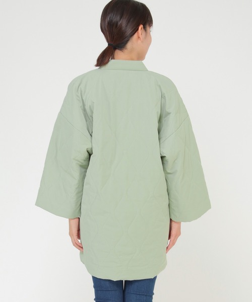 ikka(イッカ)の「TOASTY トースティ 半纏(はんてん)(その他アウター・レディース・チャコールグレー/オフホワイト/ミント・FREE)」の16枚目の写真