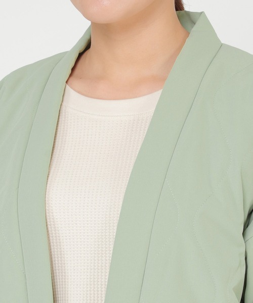 ikka(イッカ)の「TOASTY トースティ 半纏(はんてん)(その他アウター・レディース・チャコールグレー/オフホワイト/ミント・FREE)」の4枚目の写真