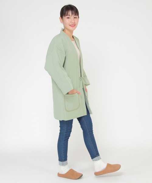 ikka(イッカ)の「TOASTY トースティ 半纏(はんてん)(その他アウター・レディース・チャコールグレー/オフホワイト/ミント・FREE)」の17枚目の写真