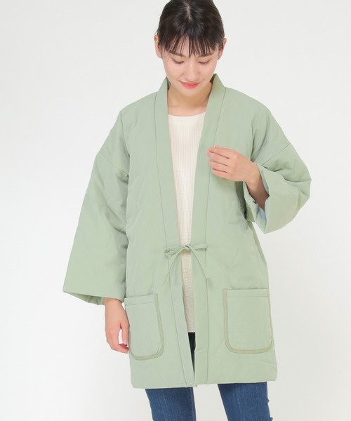 ikka(イッカ)の「TOASTY トースティ 半纏(はんてん)(その他アウター・レディース・チャコールグレー/オフホワイト/ミント・FREE)」の18枚目の写真