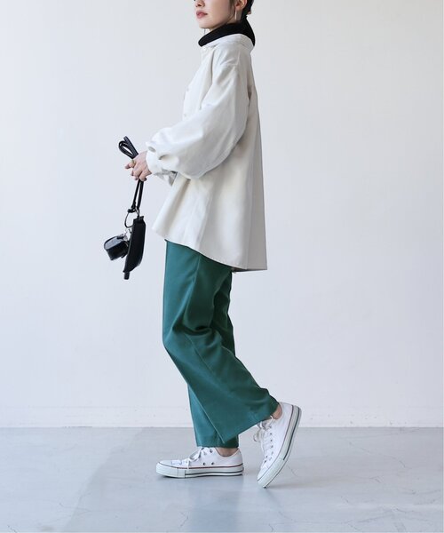 frames RAY CASSIN(フレームスレイカズン)の「センタープレスストレートパンツ(その他パンツ・レディース・パープル/ブラウン/グリーン/キナリ・FREE)」の7枚目の写真