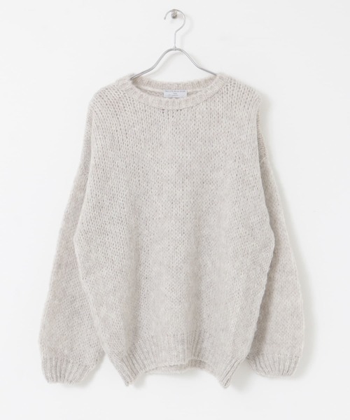 TRICOTS JEAN MARC（トリコットジーンマルク）の「【別注】TRICOTS JEAN MARC×Sonny Label　ローゲージプルオーバーニット（ニット/セーター・メンズ・ブラック/ライトグレー/ロイヤルブルー/イエロー・ONE）」の21枚目の写真