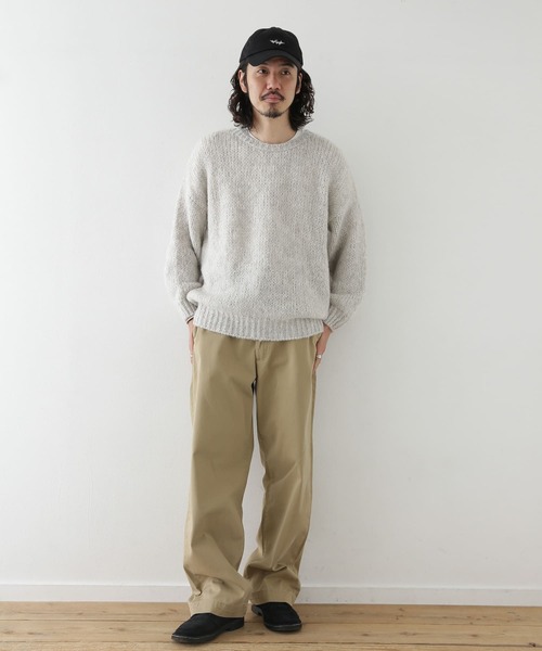 TRICOTS JEAN MARC（トリコットジーンマルク）の「【別注】TRICOTS JEAN MARC×Sonny Label　ローゲージプルオーバーニット（ニット/セーター・メンズ・ブラック/ライトグレー/ロイヤルブルー/イエロー・ONE）」の8枚目の写真