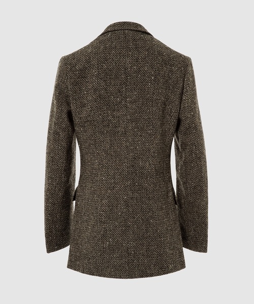 Omar Afridi(オマールアフリディ)の「DET COLLAR JACKET DOBBY TWEED(テーラードジャケット・メンズ・ブラウン・M)」の5枚目の写真