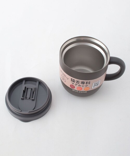 212 KITCHEN STORE(トゥワントゥキッチンストア)の「猫舌専科マグカップ 260ml ブラック(グラス/マグカップ/タンブラー・レディース・その他・00)」の2枚目の写真
