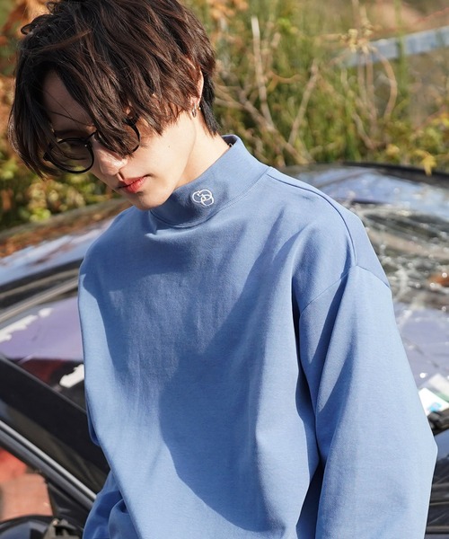 G.O.C（ジーオーシー）の「ミニマルロゴハイネックロンT（Tシャツ/カットソー・メンズ・ホワイト/ブラック/チャコールグレー/ブラック系その他/ブラック系その他2/ホワイト系その他2/ホワイト系その他3/ワイン/ライム/ブルー/パープル・MEDIUM/LARGE）」の16枚目の写真