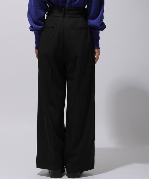 HARE（ハレ）の「センタープレスカラーワイドスラックス(HARE)（スラックス・レディース・ブラック/ブルー系その他/グリーン・SMALL/MEDIUM）」の10枚目の写真