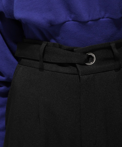 HARE（ハレ）の「センタープレスカラーワイドスラックス(HARE)（スラックス・レディース・ブラック/ブルー系その他/グリーン・SMALL/MEDIUM）」の19枚目の写真