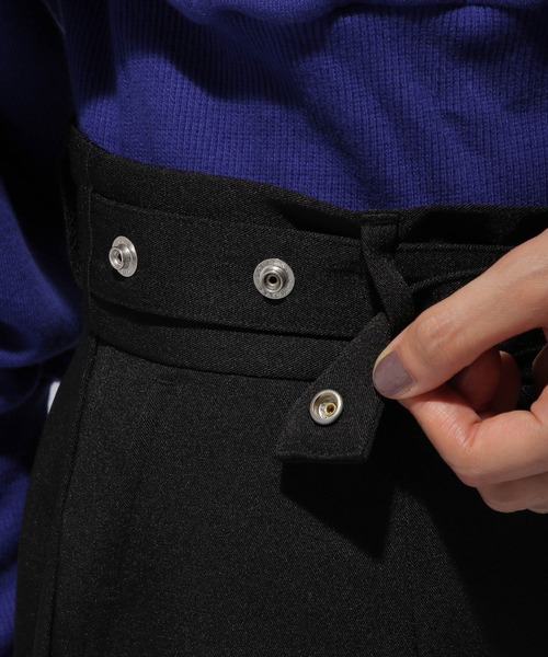 HARE（ハレ）の「センタープレスカラーワイドスラックス(HARE)（スラックス・レディース・ブラック/ブルー系その他/グリーン・SMALL/MEDIUM）」の17枚目の写真