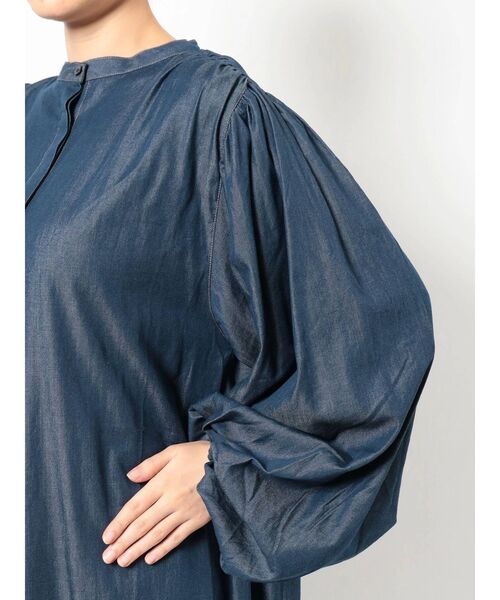 COTORICA（コトリカ）の「【THE DAYZ TOKYO】ボリュームスリーブデニムワンピース（ワンピース・レディース・ブラック/ネイビー・SMALL/MEDIUM）」の14枚目の写真