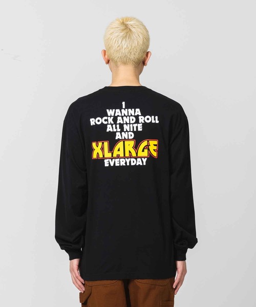 XLARGE（エクストララージ）の「ROCK AND ROLL L/S TEE（Tシャツ/カットソー・メンズ・ホワイト/ブラック/ネイビー・S/M/L/XL）」の6枚目の写真