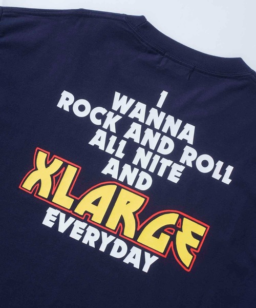 XLARGE（エクストララージ）の「ROCK AND ROLL L/S TEE（Tシャツ/カットソー・メンズ・ホワイト/ブラック/ネイビー・S/M/L/XL）」の11枚目の写真