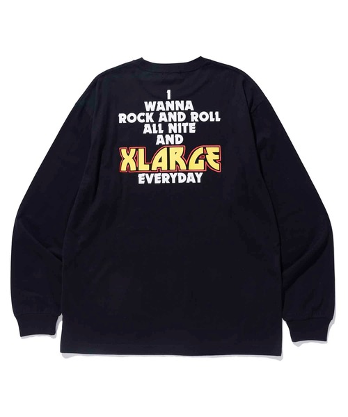 XLARGE（エクストララージ）の「ROCK AND ROLL L/S TEE（Tシャツ/カットソー・メンズ・ホワイト/ブラック/ネイビー・S/M/L/XL）」の15枚目の写真