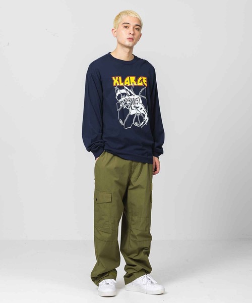 XLARGE（エクストララージ）の「ROCK AND ROLL L/S TEE（Tシャツ/カットソー・メンズ・ホワイト/ブラック/ネイビー・S/M/L/XL）」の20枚目の写真