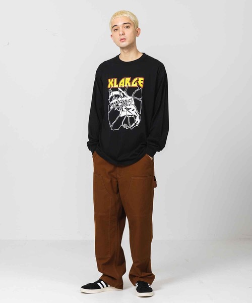 XLARGE（エクストララージ）の「ROCK AND ROLL L/S TEE（Tシャツ/カットソー・メンズ・ホワイト/ブラック/ネイビー・S/M/L/XL）」の22枚目の写真