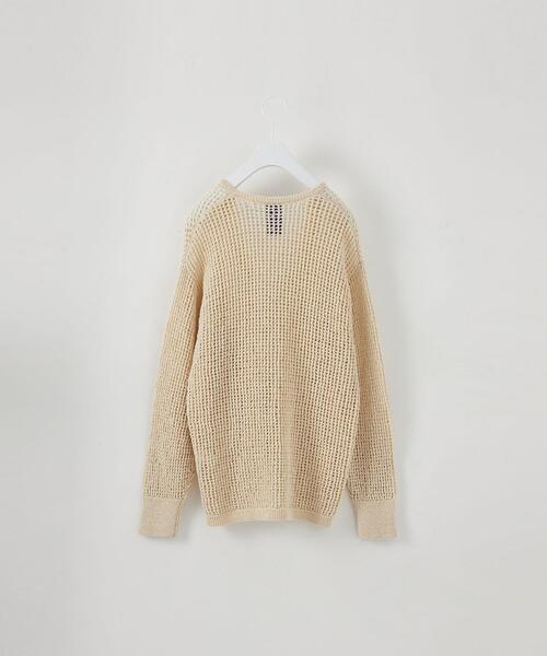 CITEN（シテン）の「＜CITEN（シテン）＞メッシュルーズ ニット（ニット/セーター・レディース・ブラック/ナチュラル・FREE）」の11枚目の写真
