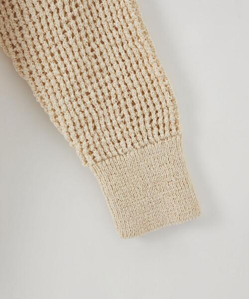 CITEN（シテン）の「＜CITEN（シテン）＞メッシュルーズ ニット（ニット/セーター・レディース・ブラック/ナチュラル・FREE）」の13枚目の写真