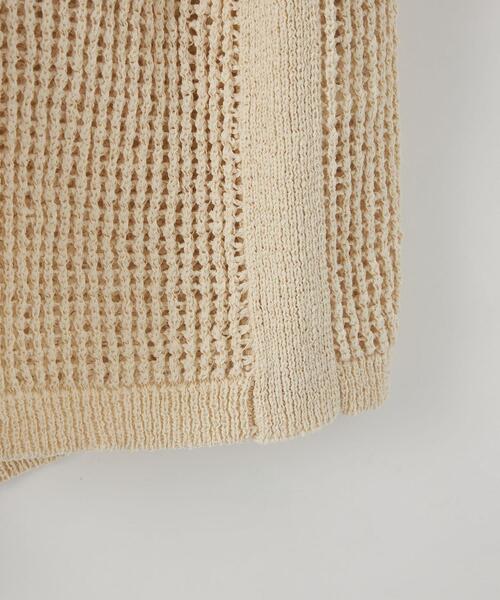 CITEN（シテン）の「＜CITEN（シテン）＞メッシュルーズ ニット（ニット/セーター・レディース・ブラック/ナチュラル・FREE）」の9枚目の写真