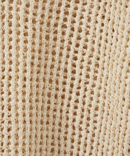 CITEN（シテン）の「＜CITEN（シテン）＞メッシュルーズ ニット（ニット/セーター・レディース・ブラック/ナチュラル・FREE）」の14枚目の写真