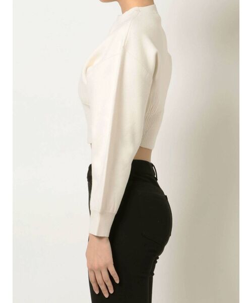 MERCURYDUO（マーキュリーデュオ）の「ドルマンスリーブクロップドニット（ニット/セーター・レディース・ベージュ/オフホワイト・FREE）」の9枚目の写真