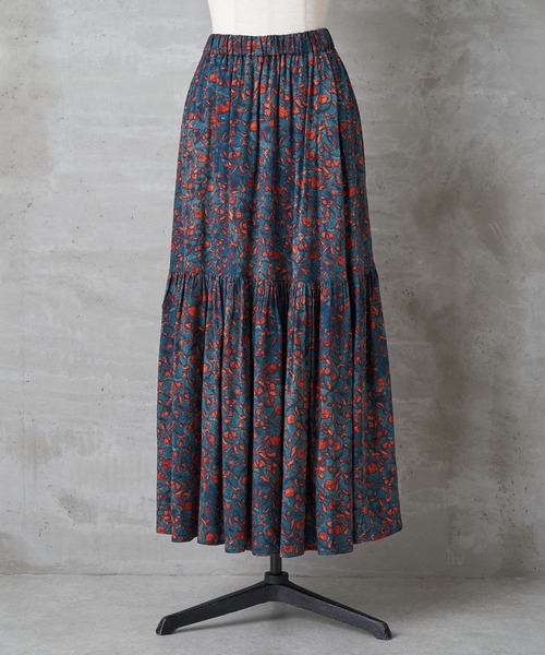 BEARDSLEY（ビアズリー）の「《FRIPIER》プリントティアードマキシスカート（スカート・レディース・グリーン・FREE）」の11枚目の写真