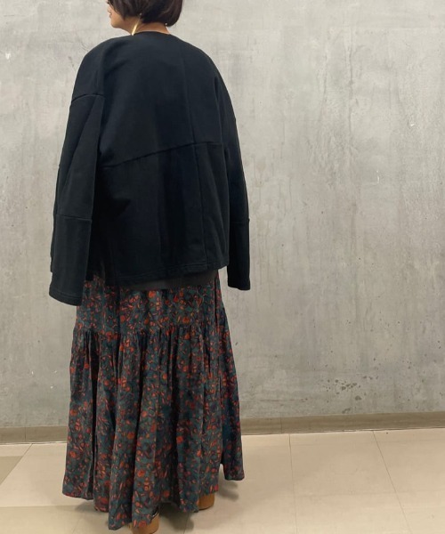 BEARDSLEY（ビアズリー）の「《FRIPIER》プリントティアードマキシスカート（スカート・レディース・グリーン・FREE）」の12枚目の写真