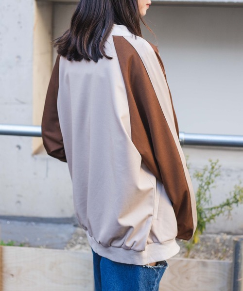 WEGO（ウィゴー）の「WEGO/ライントラックジャケット（ジャージ・メンズ・ネイビー/ベージュ・LARGE/MEDIUM）」の9枚目の写真