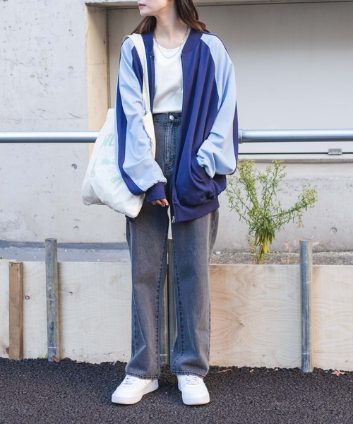 WEGO（ウィゴー）の「WEGO/ライントラックジャケット（ジャージ・メンズ・ネイビー/ベージュ・LARGE/MEDIUM）」の8枚目の写真