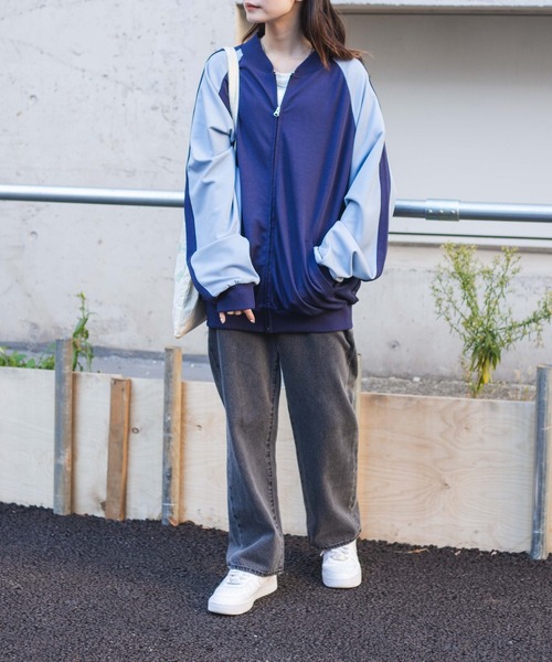 WEGO（ウィゴー）の「WEGO/ライントラックジャケット（ジャージ・メンズ・ネイビー/ベージュ・LARGE/MEDIUM）」の7枚目の写真