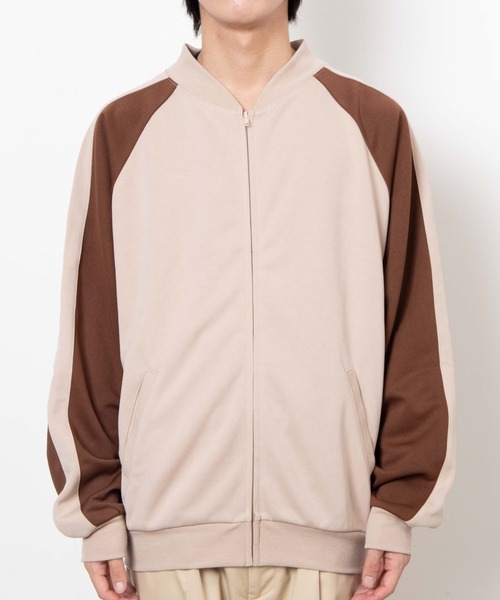 WEGO（ウィゴー）の「WEGO/ライントラックジャケット（ジャージ・メンズ・ネイビー/ベージュ・LARGE/MEDIUM）」の16枚目の写真