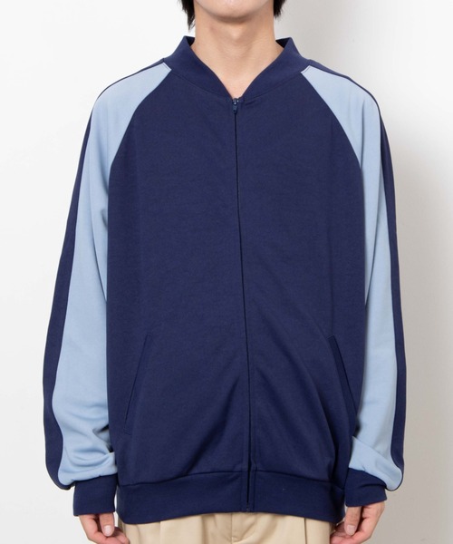 WEGO（ウィゴー）の「WEGO/ライントラックジャケット（ジャージ・メンズ・ネイビー/ベージュ・LARGE/MEDIUM）」の17枚目の写真