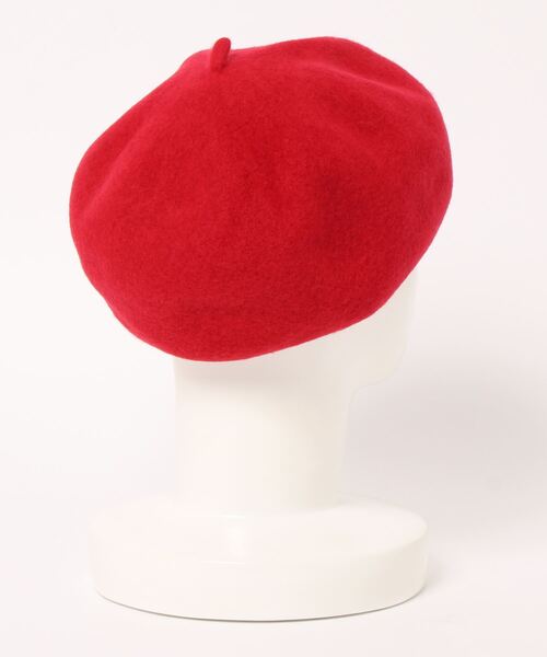 To b. by agnes b.（トゥービーバイアニエスベー）の「WM03 BERET ウールベレー（ハンチング/ベレー帽・レディース・レッド・UNI）」の3枚目の写真