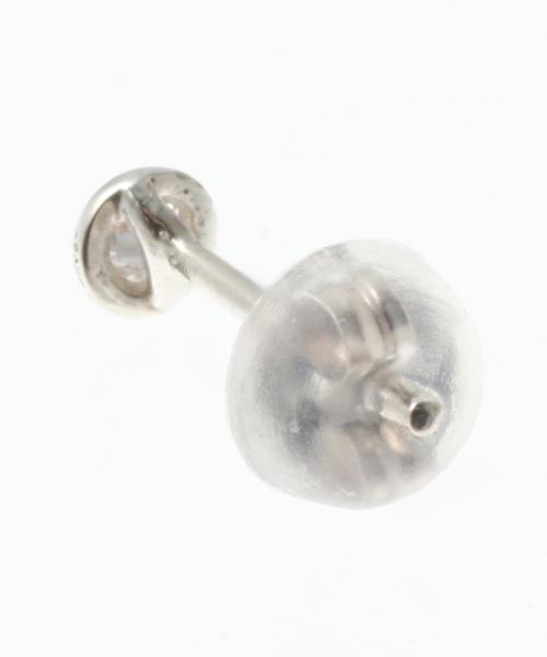 SLOBE IENA（スローブイエナ）の「SLOBE IENA 1mm Diamondピアス◆（ピアス（両耳用）・レディース・シルバー・FREE）」の2枚目の写真