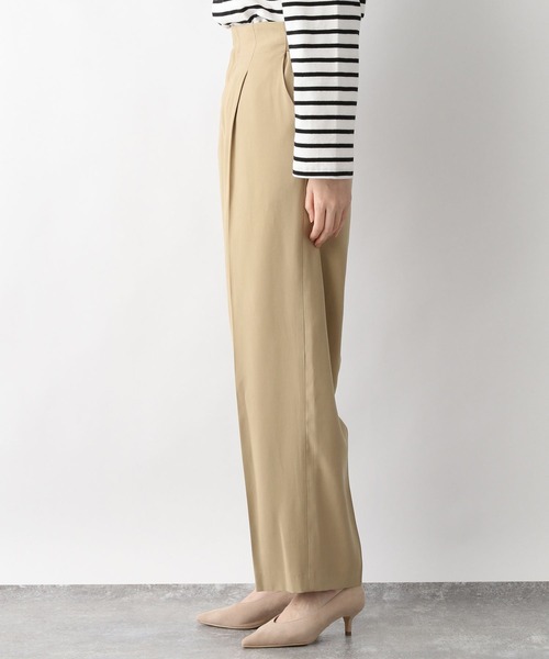 A part by(アパートバイ)の「RyPoタックワイドパンツ 264373(その他パンツ・レディース・チャコールグレー/ベージュ/アイボリー・FREE)」の11枚目の写真