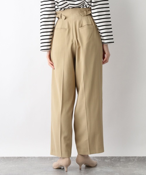 A part by(アパートバイ)の「RyPoタックワイドパンツ 264373(その他パンツ・レディース・チャコールグレー/ベージュ/アイボリー・FREE)」の9枚目の写真