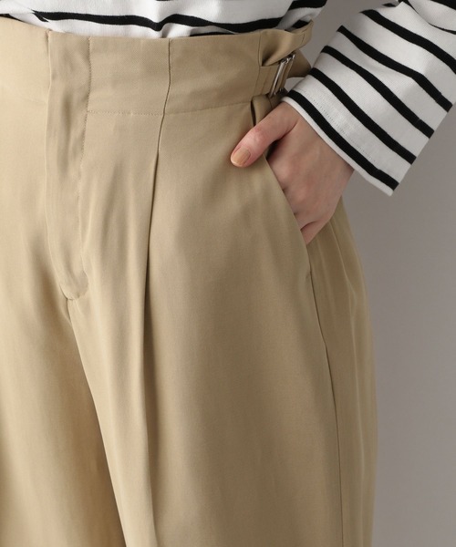 A part by(アパートバイ)の「RyPoタックワイドパンツ 264373(その他パンツ・レディース・チャコールグレー/ベージュ/アイボリー・FREE)」の21枚目の写真