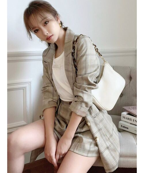 RESEXXY（リゼクシー）の「テーラードミディジャケット【セットアップ着用可能】（テーラードジャケット・レディース・ベージュ/ミント/その他1・FREE）」の9枚目の写真