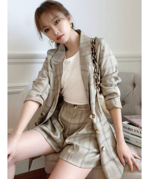 RESEXXY（リゼクシー）の「テーラードミディジャケット【セットアップ着用可能】（テーラードジャケット・レディース・ベージュ/ミント/その他1・FREE）」の10枚目の写真