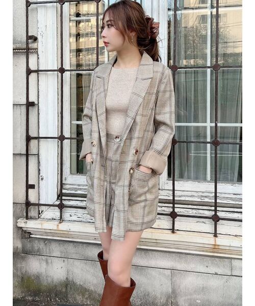 RESEXXY（リゼクシー）の「テーラードミディジャケット【セットアップ着用可能】（テーラードジャケット・レディース・ベージュ/ミント/その他1・FREE）」の20枚目の写真