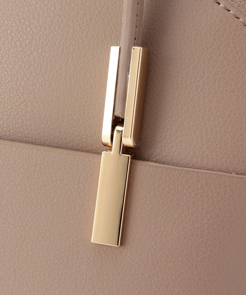 ROPE' PICNIC（ロペピクニック）の「【軽量】レクタンメタルミドルラウンドボストン＆ショルダーバッグ（ショルダーバッグ・レディース・ライトグレー/ブラック/ベージュ・FREE）」の16枚目の写真