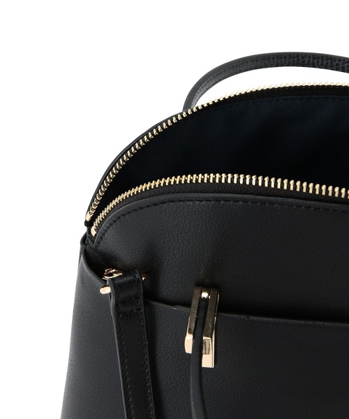 ROPE' PICNIC（ロペピクニック）の「【軽量】レクタンメタルミドルラウンドボストン＆ショルダーバッグ（ショルダーバッグ・レディース・ライトグレー/ブラック/ベージュ・FREE）」の9枚目の写真