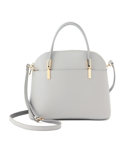 ROPE' PICNIC（ロペピクニック）の「【軽量】レクタンメタルミドルラウンドボストン＆ショルダーバッグ（ショルダーバッグ・レディース・ライトグレー/ブラック/ベージュ・FREE）」の17枚目の写真