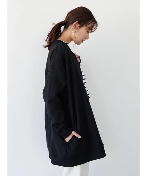 CRAFT STANDARD BOUTIQUE(クラフトスタンダードブティック)の「裏起毛ノーカラーカーディガン *(カーディガン/ボレロ・レディース・チャコールグレー/ブラック/アイボリー・FREE)」の15枚目の写真