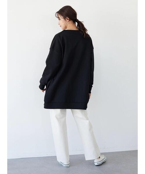 CRAFT STANDARD BOUTIQUE(クラフトスタンダードブティック)の「裏起毛ノーカラーカーディガン *(カーディガン/ボレロ・レディース・チャコールグレー/ブラック/アイボリー・FREE)」の20枚目の写真