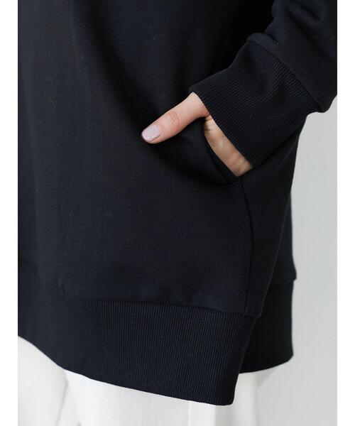 CRAFT STANDARD BOUTIQUE(クラフトスタンダードブティック)の「裏起毛ノーカラーカーディガン *(カーディガン/ボレロ・レディース・チャコールグレー/ブラック/アイボリー・FREE)」の22枚目の写真