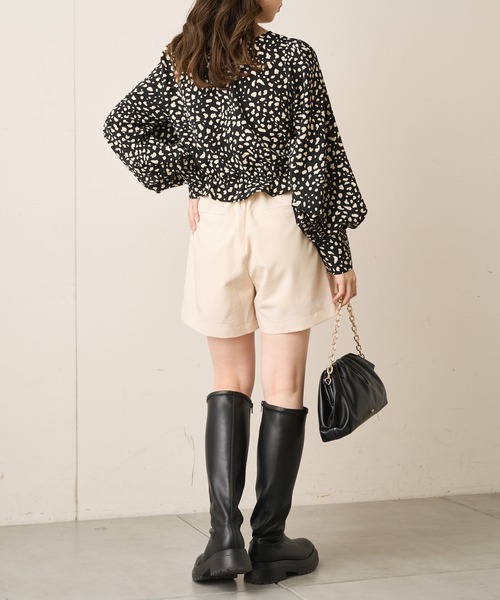 Chico(チコ)の「ハイウエストショートパンツ(その他パンツ・レディース・ブラック/アイボリー/ブラック系その他2・FREE)」の18枚目の写真