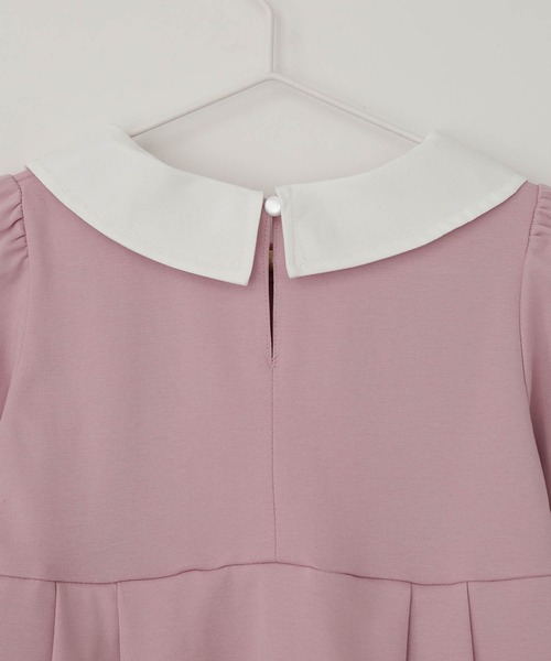 ROPE' PICNIC（ロペピクニック）の「【KIDS】デザイン襟カットソーワンピース（ワンピース・キッズ・ネイビー/ピンク系その他2・110/120/130）」の10枚目の写真