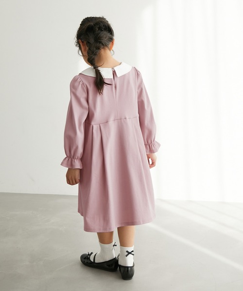 ROPE' PICNIC（ロペピクニック）の「【KIDS】デザイン襟カットソーワンピース（ワンピース・キッズ・ネイビー/ピンク系その他2・110/120/130）」の15枚目の写真