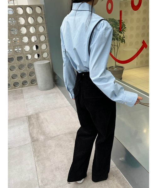 Jewelobe(ジュエローブ)の「パイピングデザインバストギャザーシャツ(シャツ/ブラウス・レディース・サックスブルー/ブラック・FREE)」の9枚目の写真